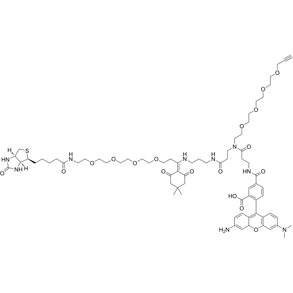 Dde Biotin-PEG4-TAMRA-PEG4 Alkyne 2353409-55-7